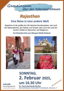 Plakat zur Rajasthan-Veranstaltung
