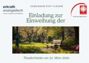Vorderseite Einladung Plauderbank